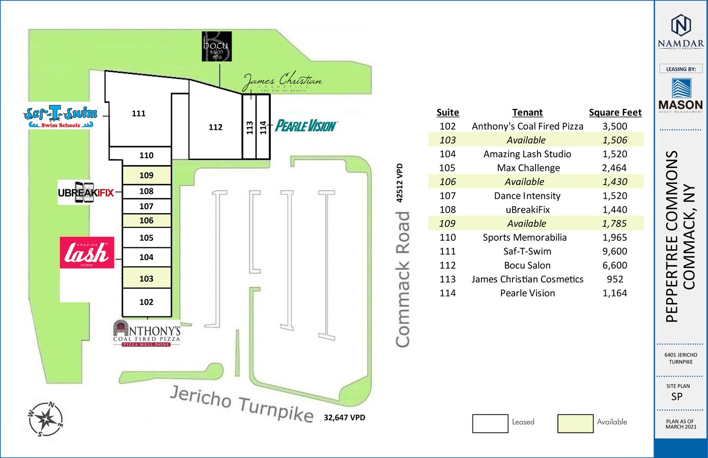 6401 Jericho Tpke, Commack, NY 11725 Peppertree Commons